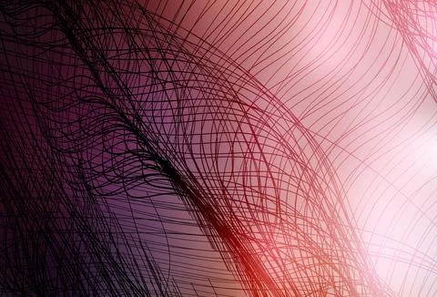 Light Pink vector texture with curved lines. Stock Illustration