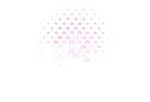 Light Pink vector texture with rainbows, clouds. イラスト素材