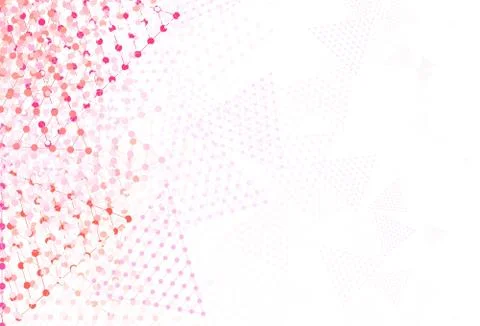 Light Pink vector texture with triangular style with circles. Stockillustratie