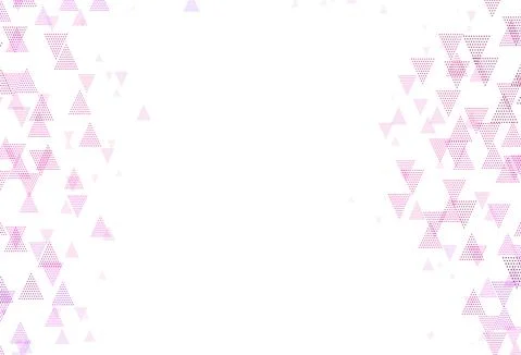 Light Pink vector texture with triangular style with circles. Illustrazione stock