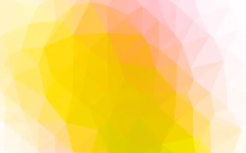 Light Pink, Yellow vector abstract polygonal layout. Illustrazione stock