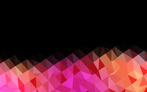 Light Pink, Yellow vector abstract polygonal cover. 스톡 일러스트
