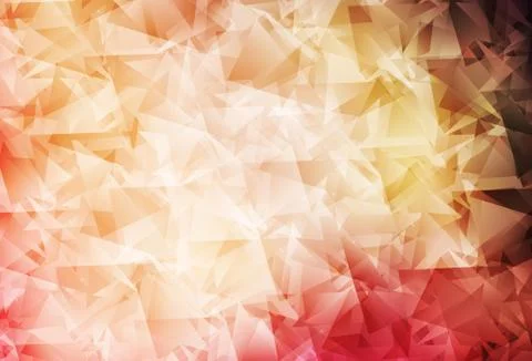 Light Pink, Yellow vector abstract polygonal pattern. Illustrazione stock