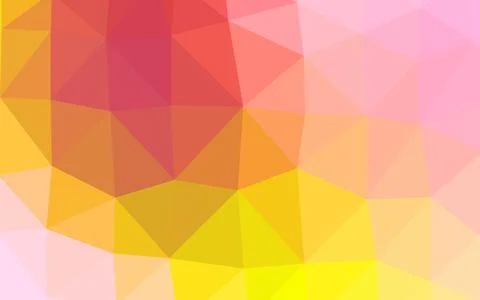 Light Pink, Yellow vector abstract mosaic pattern. Stock Illustration