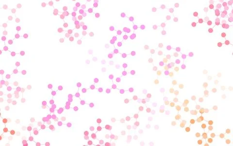 Light Pink, Yellow vector backdrop with artificial intelligence data. 스톡 일러스트