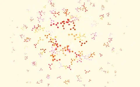 Light Pink, Yellow vector backdrop with artificial intelligence data. Stock Illustration