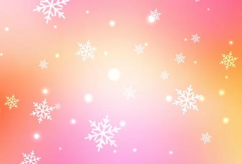 Light Pink, Yellow vector backdrop in holiday style. Stock Illustration
