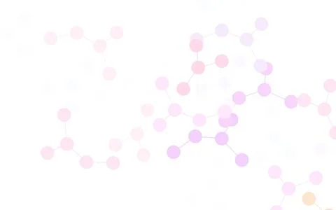 Light Pink, Yellow vector backdrop with artificial intelligence data. Stock Illustration