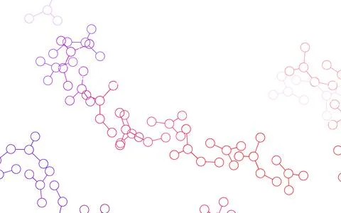 Light Pink, Yellow vector backdrop with artificial intelligence data. Stock Illustration