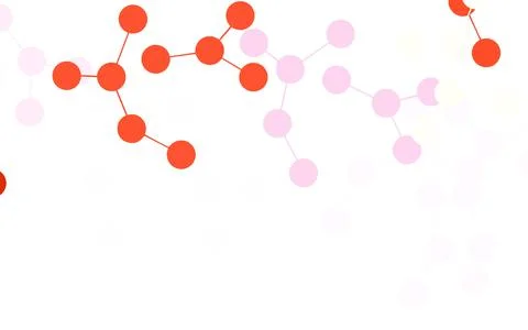 Light Pink, Yellow vector backdrop with artificial intelligence data. Stock Illustration