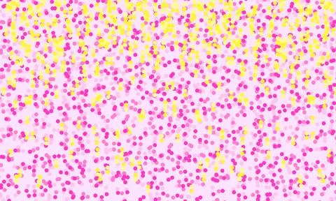 Light Pink, Yellow vector backdrop with dots. Stock Illustration