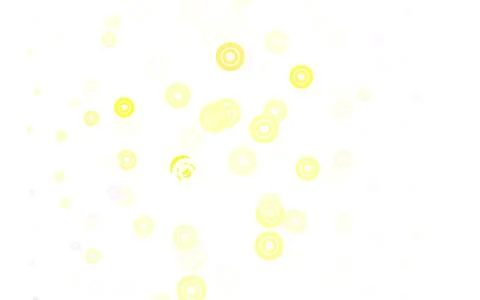 Light Pink, Yellow vector background with bubbles. Stock Illustration