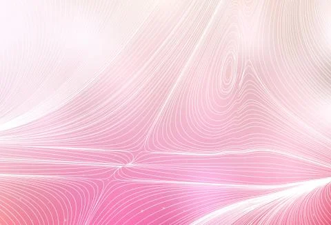 Light Pink, Yellow vector background with circles, curve lines. Ilustración de archivo