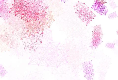 Light Pink, Yellow vector background with forms of artificial intelligence. 스톡 일러스트