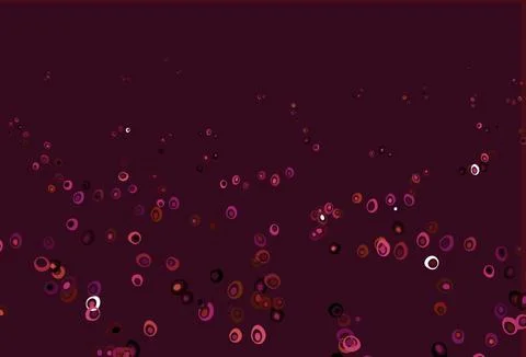 Light Pink, Yellow vector background with bubbles. Stock Illustration