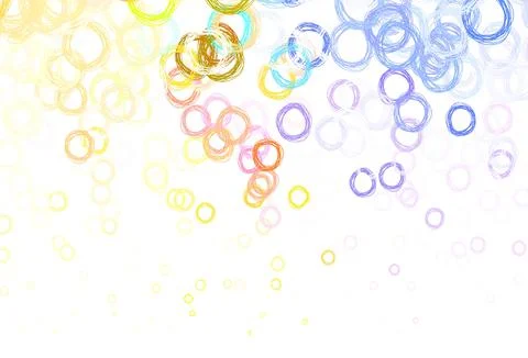 Light Pink, Yellow vector background with bubbles. Stock Illustration