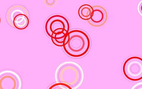 Light Pink, Yellow vector background with bubbles. 스톡 일러스트