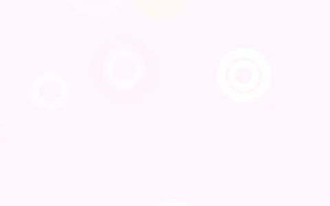 Light Pink, Yellow vector background with bubbles. Stock Illustration