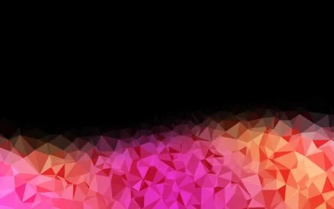 Light Pink, Yellow vector blurry triangle pattern. イラスト素材