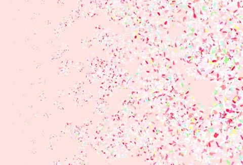 Light Pink, Yellow vector doodle pattern with leaves. Illustrazione stock