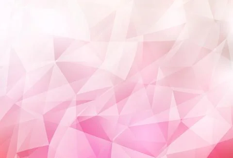 Light Pink, Yellow vector gradient triangles texture. Stock Illustration