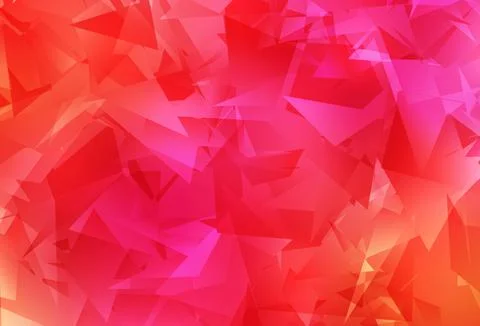 Light Pink, Yellow vector gradient triangles pattern. Illustrazione stock