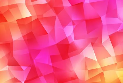Light Pink, Yellow vector gradient triangles texture. イラスト素材