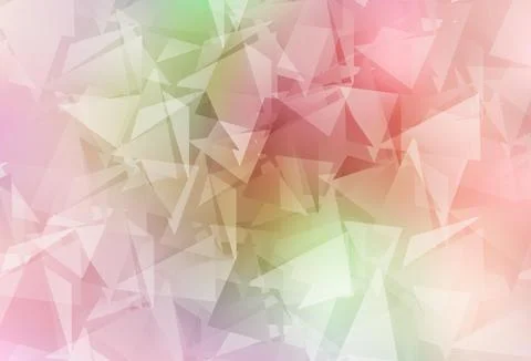 Light Pink, Yellow vector gradient triangles pattern. 스톡 일러스트