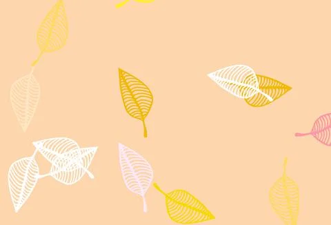 Light Pink, Yellow vector hand painted pattern. Illustrazione stock