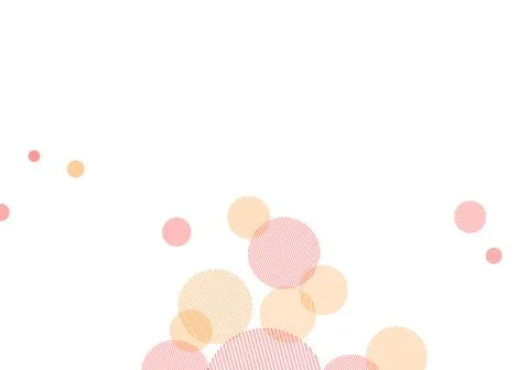 Light pink, yellow vector layout with circle shapes. Stock Illustration