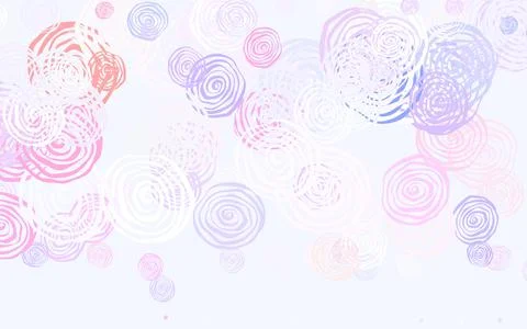 Light Pink, Yellow vector natural pattern with roses. Stock Illustration