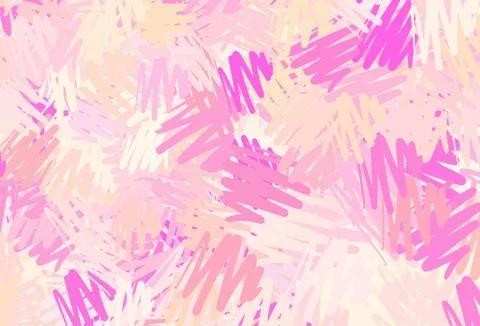 Light Pink, Yellow vector pattern with sharp lines. Stock Illustration