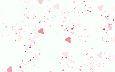 Light Pink, Yellow vector pattern with random forms. Illustrazione stock