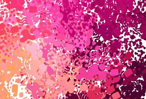 Light Pink, Yellow vector pattern with random forms. イラスト素材