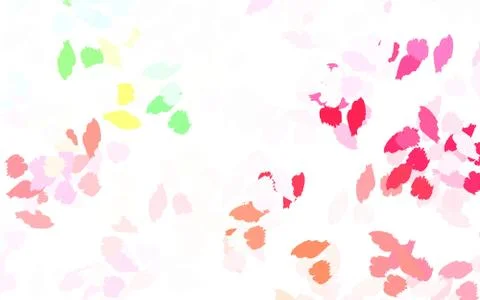 Light Pink, Yellow vector pattern with random forms. Illustrazione stock