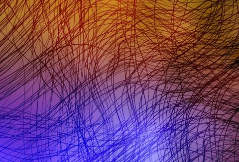 Light Pink, Yellow vector pattern with wry lines. イラスト素材