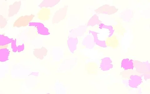 Light Pink, Yellow vector pattern with random forms. Illustrazione stock