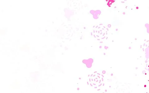 Light Pink, Yellow vector pattern with random forms. 스톡 일러스트