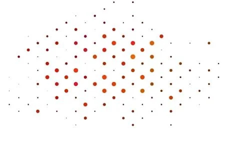 Light Pink, Yellow vector pattern with spheres. 库存插图