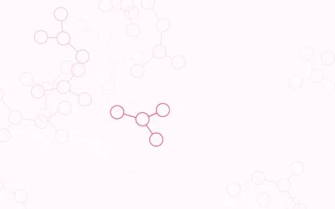 Light Pink, Yellow vector pattern with artificial intelligence network. Illustrazione stock