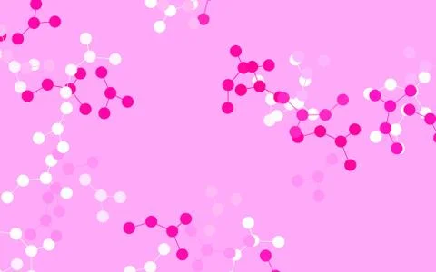 Light Pink, Yellow vector pattern with artificial intelligence network. Illustrazione stock