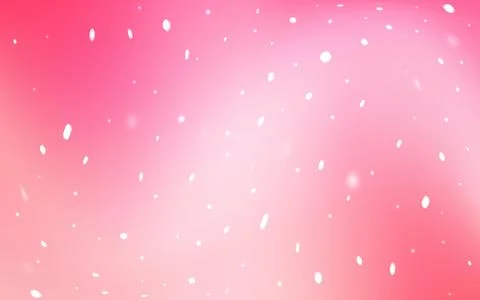 Light Pink, Yellow vector pattern with christmas snowflakes. 스톡 일러스트