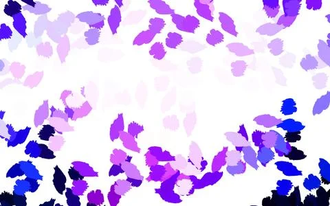 Light Pink, Yellow vector pattern with random forms. 库存插图