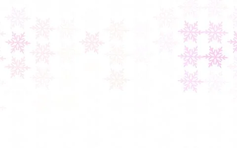 Light Pink, Yellow vector pattern with christmas snowflakes, stars. 库存插图
