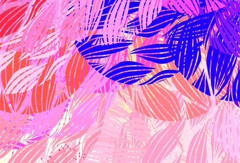 Light Pink, Yellow vector pattern with random forms. Stock Illustration