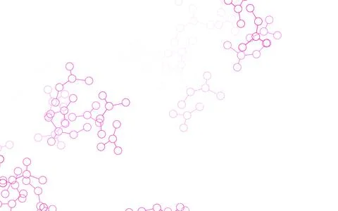 Light Pink, Yellow vector pattern with artificial intelligence network. イラスト素材