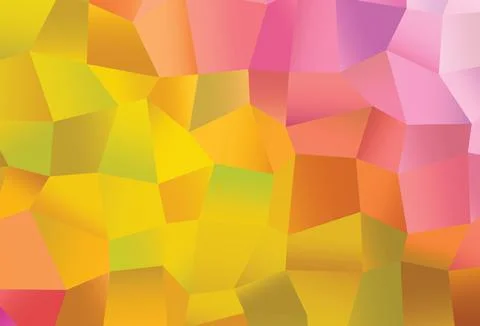 Light Pink, Yellow vector pattern with crystals, rectangles. 스톡 일러스트