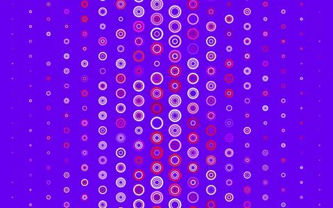 Light Pink, Yellow vector pattern with spheres. Illustrazione stock