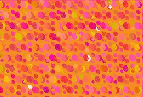 Light Pink, Yellow vector pattern with liquid shapes. 스톡 일러스트