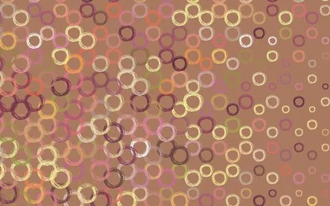 Light Pink, Yellow vector pattern with spheres. Stock Illustration